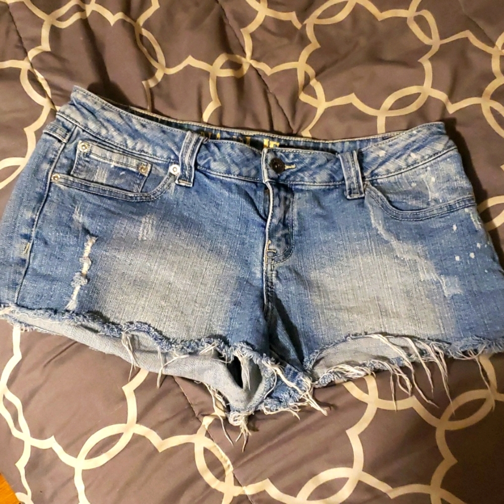 Zana Di Jeans embellished cut off shorts